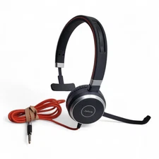 Jabra Evolve 40 UC Optimized Professional Wired Mono Headset - Black