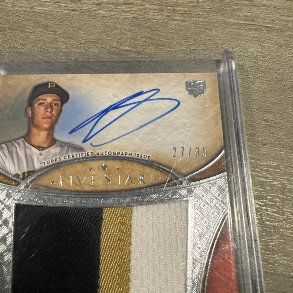 2017 Topps Five Star Autographed Jumbo Patch Tyler Glasnow AUTO RC /35 - Image 3 of 3