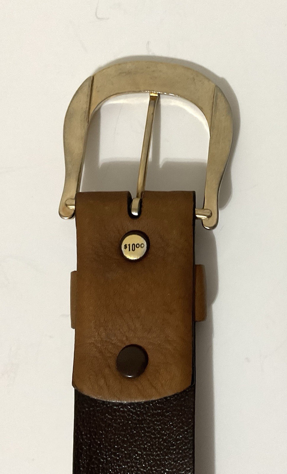 Tex Tan Belt Unisex Glove Cowhide Leather Size 34 Brown 1.5” wide