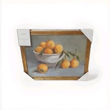 Studio McGee Threshold 18"x14" Citrus Harvest Antique Framed Wall Art Damaged