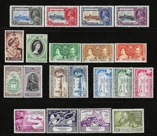 Trinidad & Tobago 1935-1958 Lot of Mint/NH-LH, Common Design Issues, FOG Superb