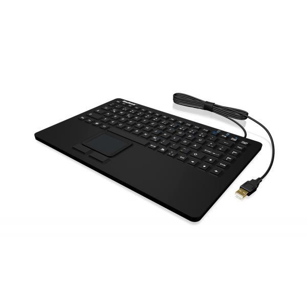 3161862 KeySonic KeySonic KSK-5230 IN tastiera USB QWERTZ Svizzere Nero