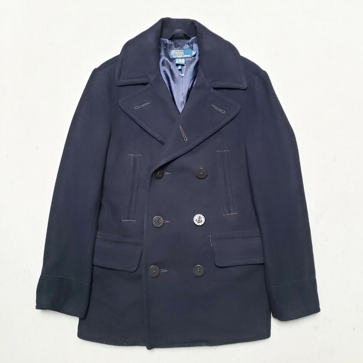 POLO Ralph Lauren 1910s Navy Peacoat 10 Button 13 Stars POLO Ralph Lauren 1910s Navy Peacoat 10 Button 13 Stars