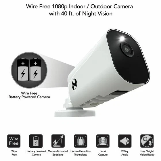 Night Owl BWNIP-2TA-BS-V4 1080 Wire Free Add On Camera [BATTERIES NOT INCLUDED]™ - Image 3 of 4