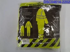 TransLectric Mens 3XL Reptyle Class 3 Two Piece Hi Vis Rain Suit SPR3GS3XL