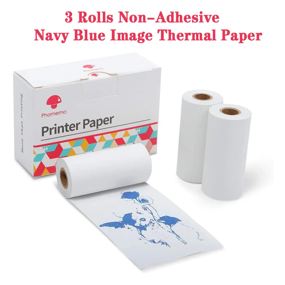 Bluetooth Mini Photo Printer Wireless Sticker Printer with Thermal Paper