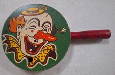 VINTAGE METAL NOISEMAKER RATTLER FOR HALLOWEEN, NEW YEARS EVE, BIRTHDAY, ANYTIME