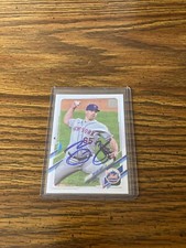 Autograph Signed Autographed Trevor May NY New York Mets