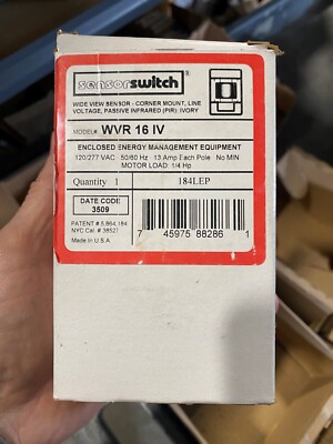 Sensor Switch WVR 16 IV Line Voltage Corner Mount Passive Occupancy sensor 