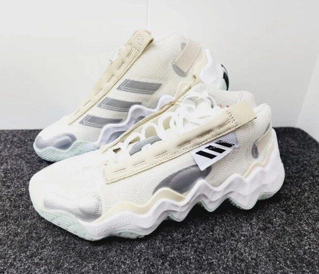 Adidas Exhibit B Mid x Candace Parker Off White 2022 SIZE 8 Sneakers Shoes - Image 2 of 4