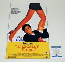 ROB LOWE SIGNED AUTHENTIC 'ILLEGALLY YOURS' 12x18 MOVIE POSTER BECKETT COA ACTOR