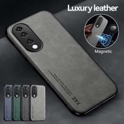 Slim Shockproof Leather Phone Case For Honor 90 80 70 60 Pro X9A Magic 5 Pro X30