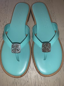 tiffany blue flip flops