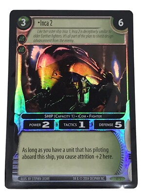 Wars Trading Card Game Incursion TCG Rare Foil 1 RF 5 Inca 2