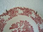 Vintage Hamilton Ross Ming Red Dinnerware C Underglaze 52 Small Plate / Saucer — photo 8