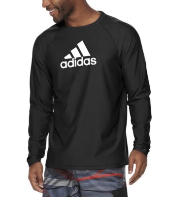 men's adidas rash guard swim tee