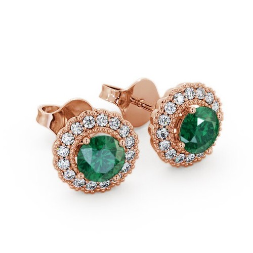 Or Rose Flash 925 Argent Vert Topaze Mystique 6mm Rond Dormeuses Boucles