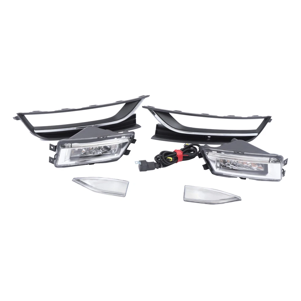 Faros antiniebla con biseles y juego de embellecedores para Volkswagen Passat 2012 2013 2014 2015 Foto 4 de 4