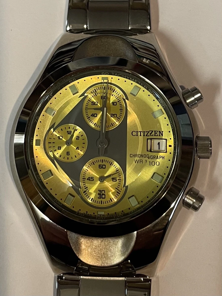 Citizen wr100 chronograph clearance yellow