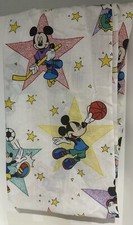 VINTAGE DISNEY MICKEY MOUSE INFANT Sports SHEET Dundee Crib