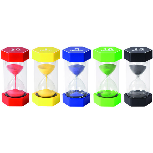 Sanduhr Set 5Stück Kinder Uhr Sanduhr Zeit Kita
