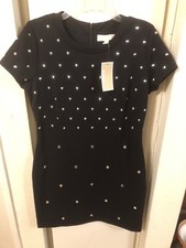 michael kors Black Short Dress With Studs Size P/L