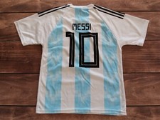 ✅Vintage Soccer Jersey Argentina Messi #10 football shirt, Boy`s Size