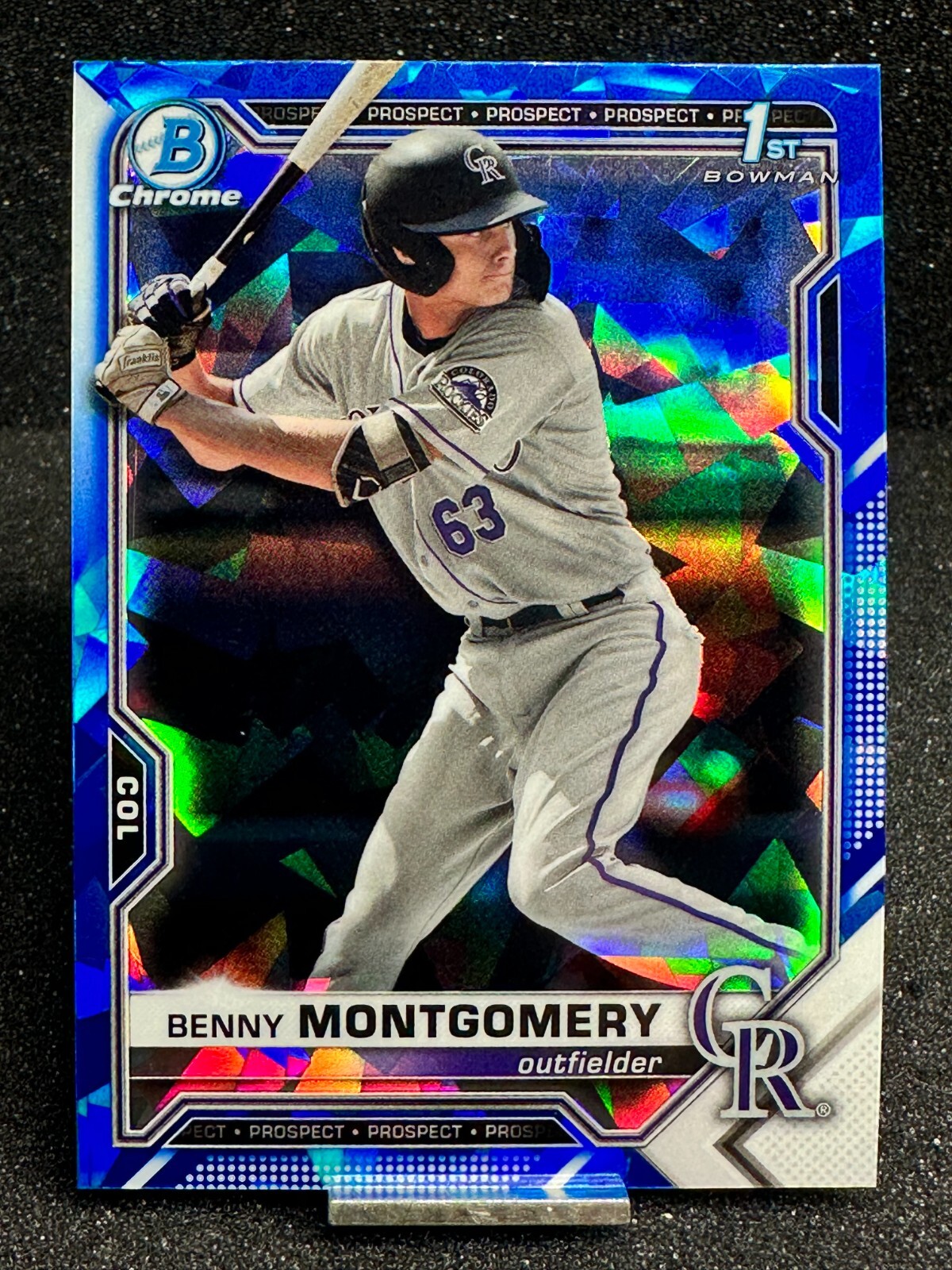 2021 Bowman Draft Chrome Sapphire BENNY MONTGOMERY 1st   #BDC84  FREE SHIPPING
