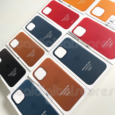 Apple Leather iPhone 12 Case MagSafe Cover Genuine for 12 Pro Mini