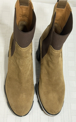 Rag & Bone Women Boot Size 38.5 US 8.5 Brown Leather Block Heel Lug Sole Pull On - Picture 9 of 18