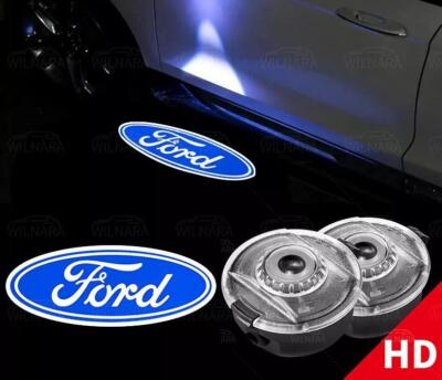 New For Ford Explorer Raptor ST F150 LED Mirror Puddle Lights Projector Emblem