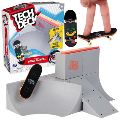 Tech Deck Fingerboard Bowl Builder Rampenset + Skateboard