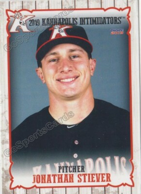 2019 Kannapolis Intimidators Jonathan Stiever RC Rookie Chicago White Sox
