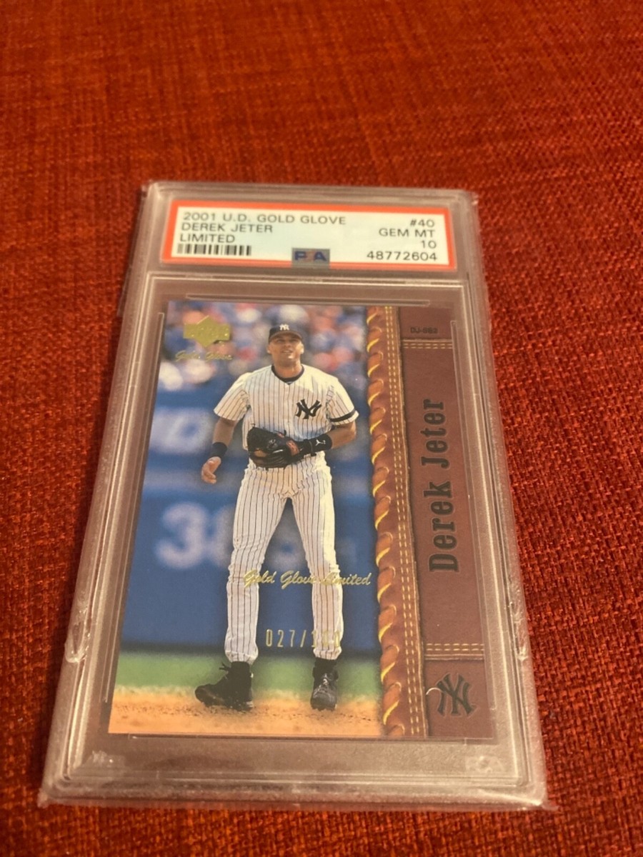 Derek Jeter 2001 u.d. Gold glove limited #40 27/100 psa 10 gem