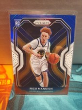 2020-21 Panini Prizm Nico Mannion RC #293 RED WHITE BLUE Parallel, GS Warriors