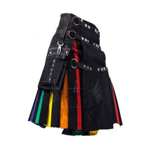 rainbow utility kilt