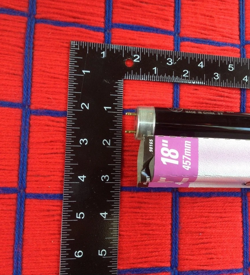 BOX of 6 new F15T8/BLB fluorescent 18" black light blue BULB 15w blacklite F15T8 - Image 2 of 4