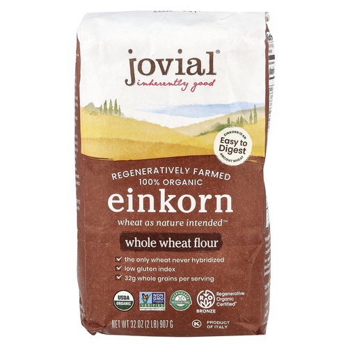 Organic Einkorn Whole Wheat Flour, 32 oz (907 g)