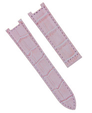 LEATHER WATCH BAND STRAP FOR CARTIER PASHA 2308 2324 2377 2475 WATCH 18MM PINK