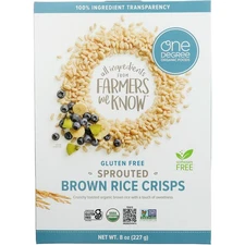One Degree Organic Foods Sprouted Brown Rice Crisps 8 Oz
