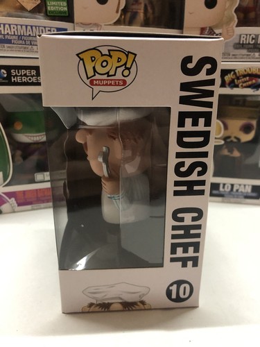 Disneys Muppets Rare #10 Swedish Chef Funko Pop. With Solid POP Protector. - Picture 4 of 7