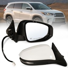 Right Passenger Side Mirror Fits 2014-2019 Toyota Highlander with Power Glass, H