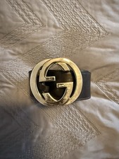 Gucci Black Leather Belt, Size