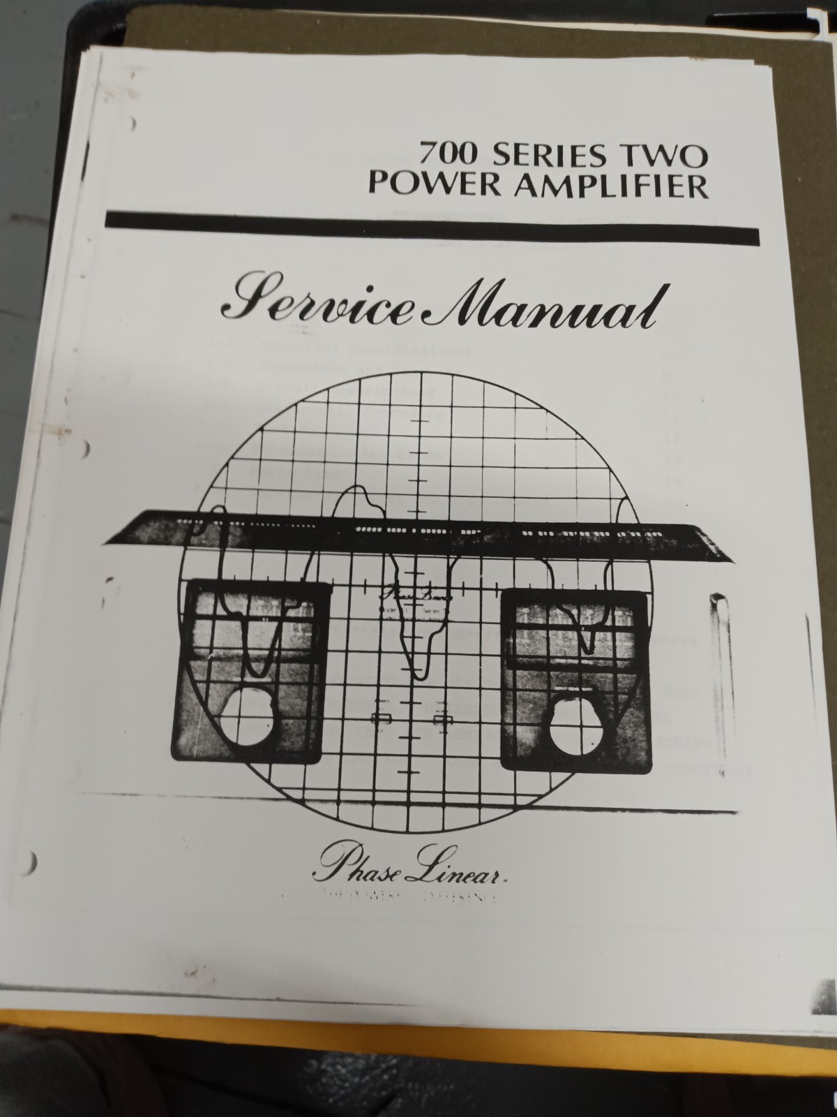 PHASE LINEAR 700 Series Two Service Manual Photocopy
