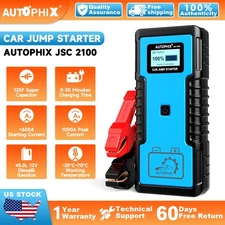 AUTOPHIX JSC2100 12V Car Jump Starter Power Bank Battery Charger Super Capacitor