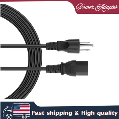 6ft UL AC Power Cord Cable For LG 34WK95U-W 34'' Class 5K2K Nano IPS LED Monitor''