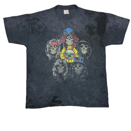 Guns N Roses LA Coliseum Tour T Shirt Vintage 80s Skull 1980s vintage concert t-shirt, vintage, single stitch, B+ condition