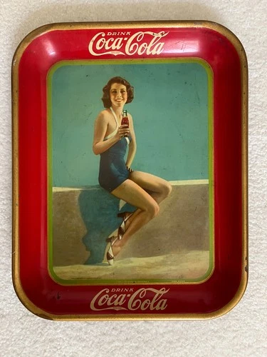 Vintage, Original, 1933, Coca-Cola, Coke, Soda Serving Tray, EX Condition