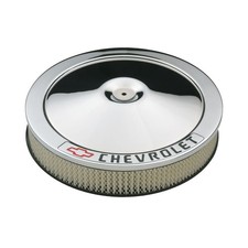 Proform 14 Chrome Air Cleaner W Recessed Chevrolet Emblem Proform 14 Chrome Air Cleaner W Recessed Chevrolet Emblem