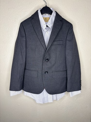 Joseph Abboud Two Piece Boys Gray Suit Size 8